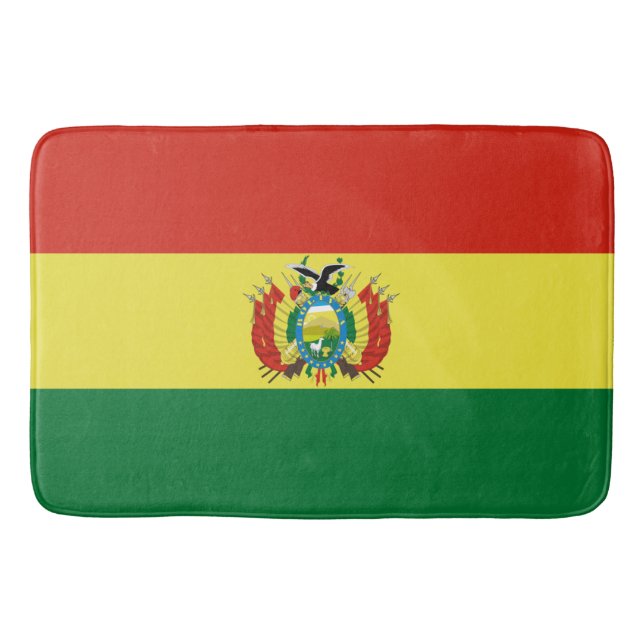 Tapete De Banheiro Bandeira da Bolívia (Frente)