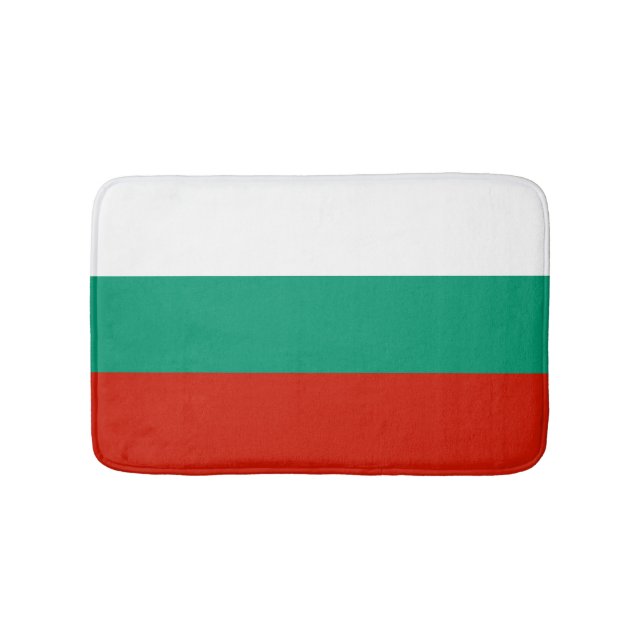 Tapete De Banheiro Bandeira da Bulgária (frente)