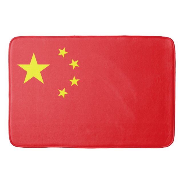 Tapete De Banheiro Bandeira da China (Frente)