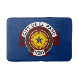 Tapete De Banheiro Bandeira da Cidade de El Paso (Texas)