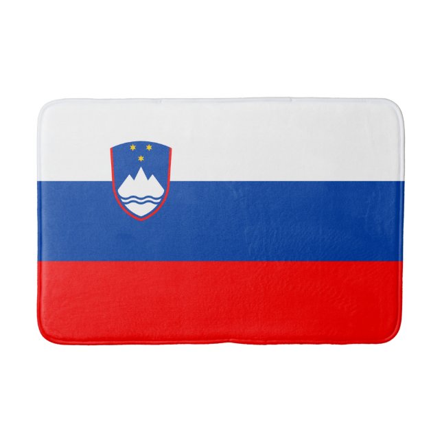 Tapete De Banheiro Bandeira da Eslovênia (Frente)