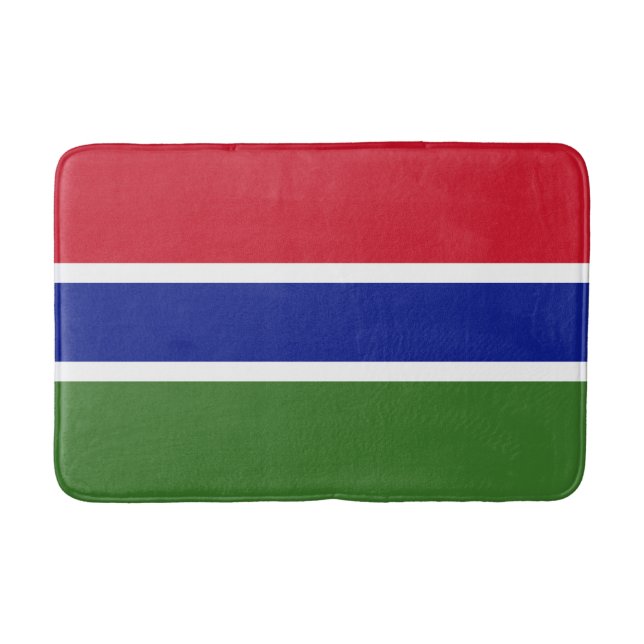 Tapete De Banheiro Bandeira da Gâmbia (Frente)