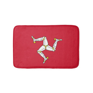 Tapete De Banheiro Bandeira da Ilha de Man