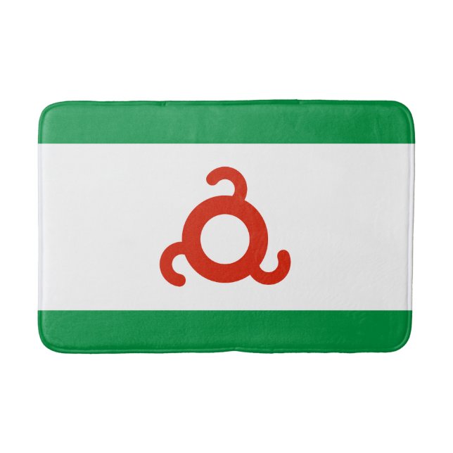 Tapete De Banheiro Bandeira da Ingushetia (Frente)