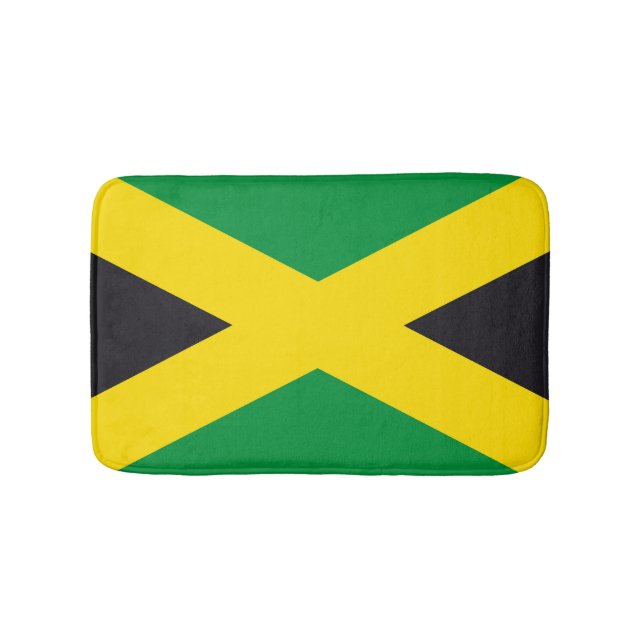 Tapete De Banheiro bandeira da Jamaica (frente)