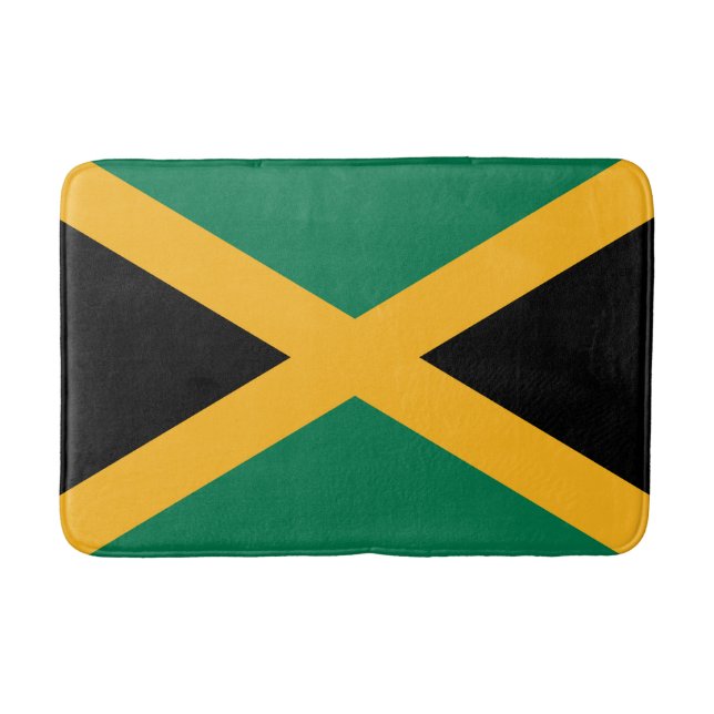 Tapete De Banheiro bandeira da Jamaica (Frente)