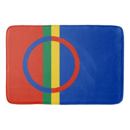 Tapete De Banheiro Bandeira da Lapónia (Natal) (Sami) (Laplander)
