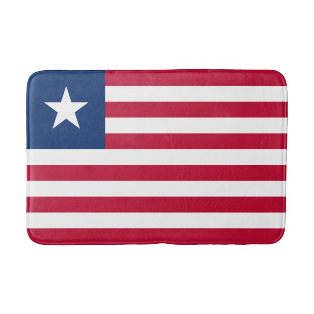 Tapete De Banheiro Bandeira da Libéria (Frente)