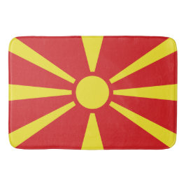 Tapete De Banheiro Bandeira da Macedônia do Norte