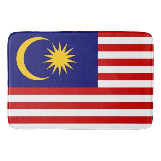 Tapete De Banheiro Bandeira da Malásia (Frente)