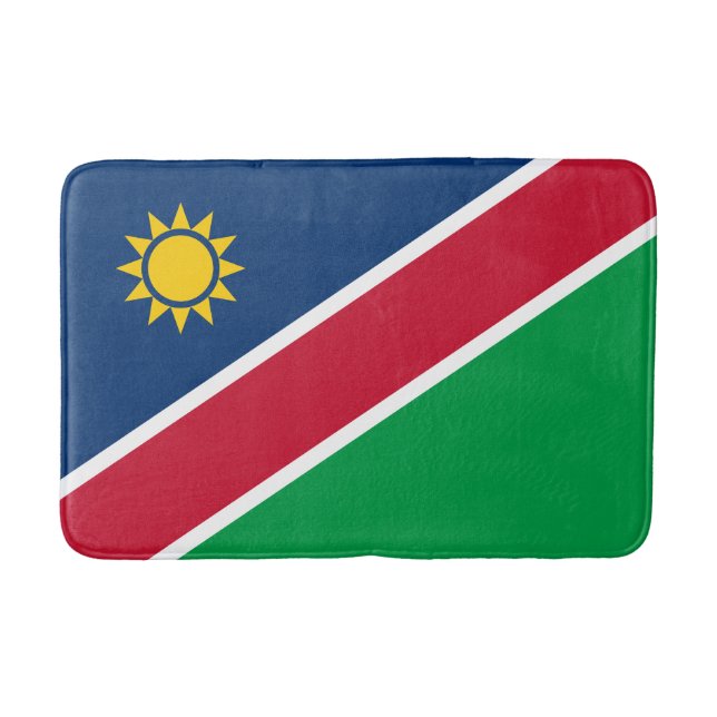Tapete De Banheiro Bandeira da Namíbia (Frente)