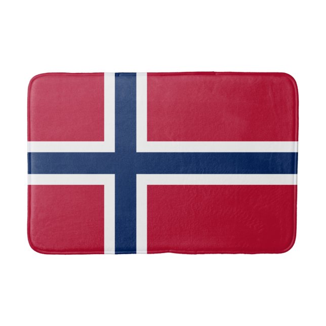 Tapete De Banheiro Bandeira da Noruega (Frente)