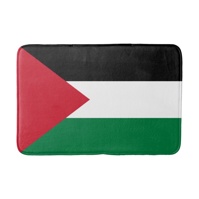 Tapete De Banheiro Bandeira da Palestina (Frente)