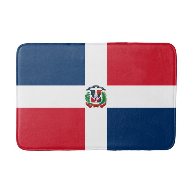 Tapete De Banheiro Bandeira da República Dominicana (Frente)