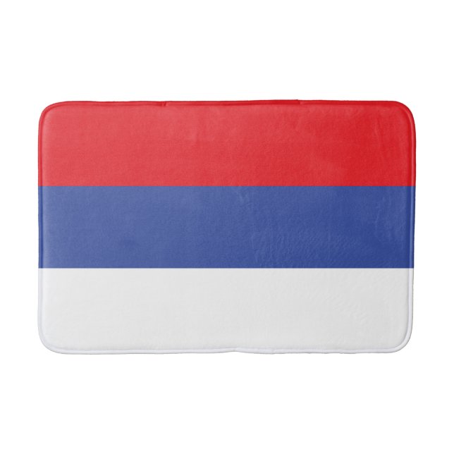 Tapete De Banheiro Bandeira da República Sérvia (Frente)