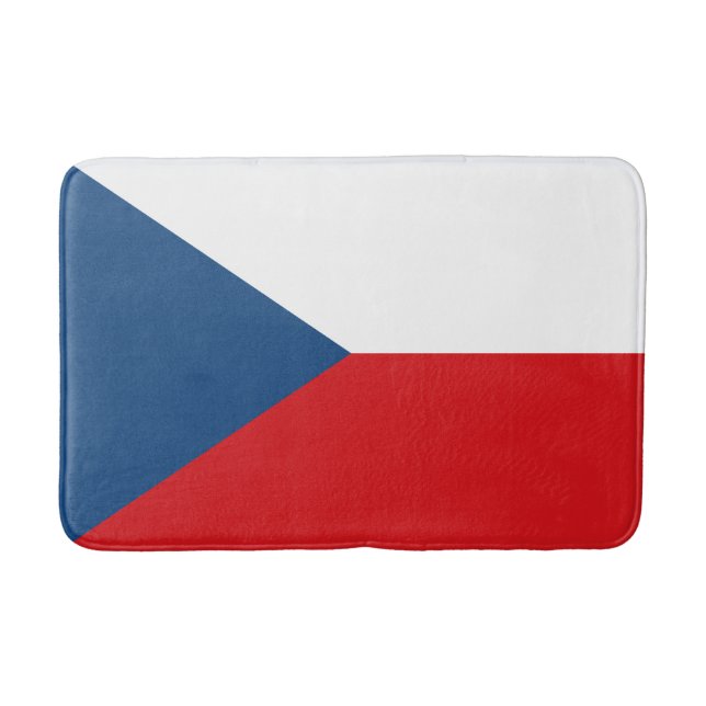 Tapete De Banheiro Bandeira da República Tcheca (Frente)