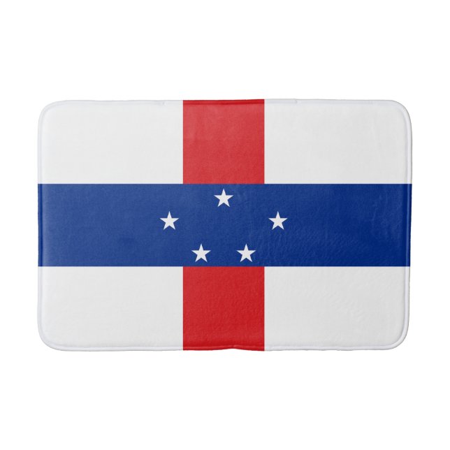 Tapete De Banheiro Bandeira das Antilhas Neerlandesas (Frente)