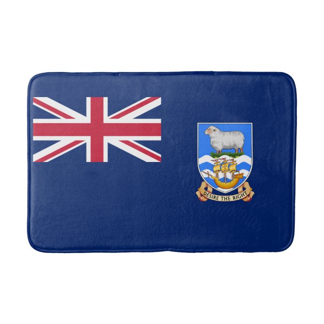 Tapete De Banheiro Bandeira das Ilhas Falkland (Frente)
