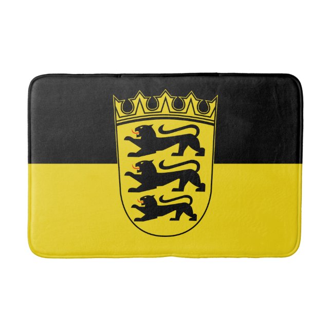 Tapete De Banheiro Bandeira de Bade-Vurtemberga (Frente)