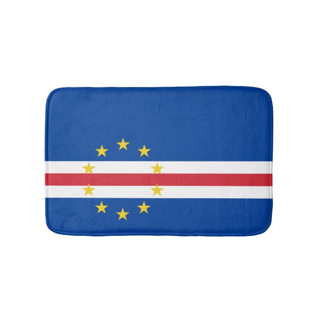 Tapete De Banheiro Bandeira de Cabo Verde (frente)