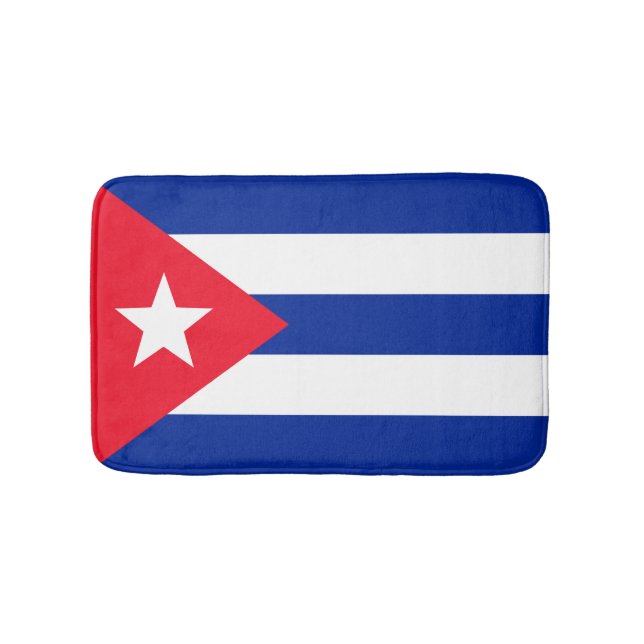 Tapete De Banheiro Bandeira de Cuba (frente)