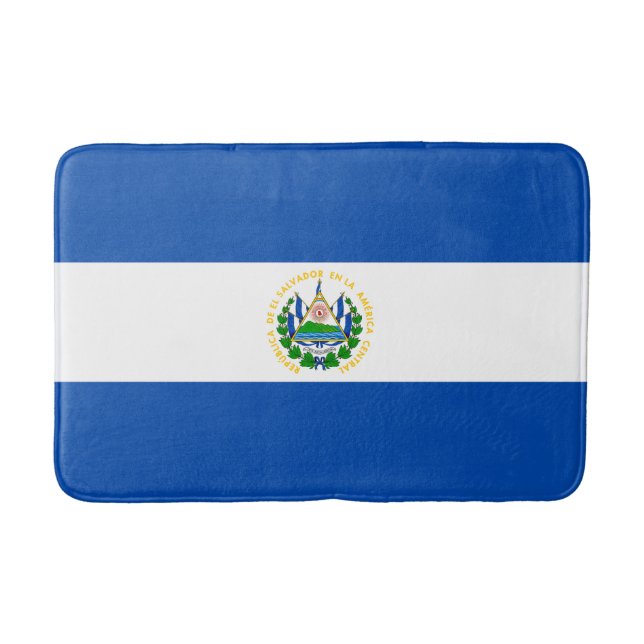 Tapete De Banheiro Bandeira de El Salvador (Frente)