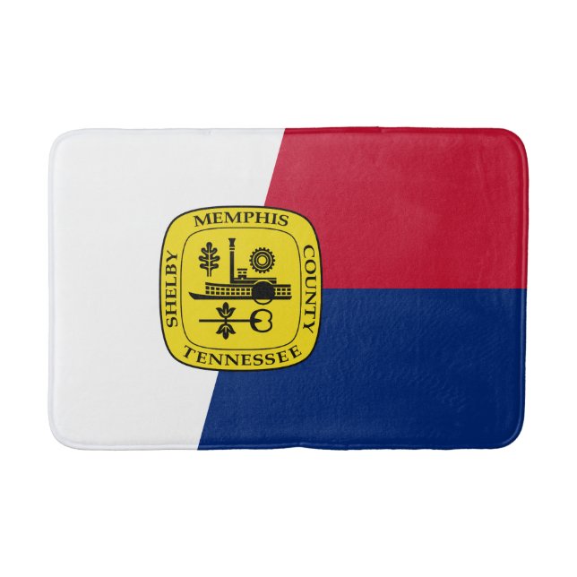Tapete De Banheiro Bandeira de Memphis, Tennessee Bath Mat (Frente)
