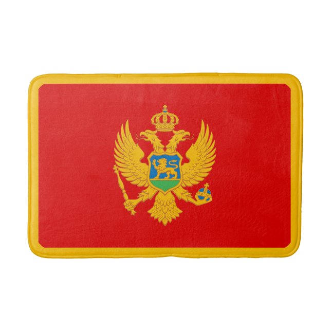 Tapete De Banheiro Bandeira de Montenegro (Frente)
