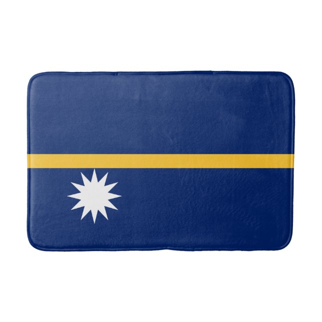 Tapete De Banheiro Bandeira de Nauru (Frente)