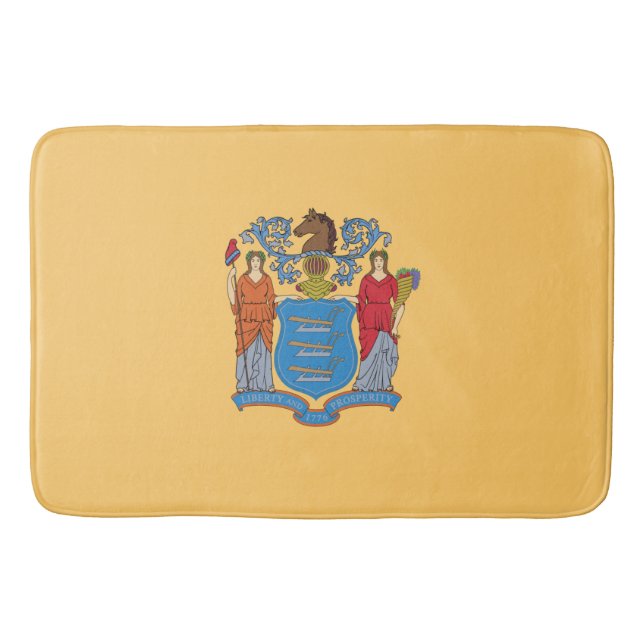 Tapete De Banheiro Bandeira de Nova Jersey (Frente)