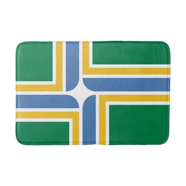 Tapete De Banheiro Bandeira de Portland, Oregon Bath Mat (Frente)