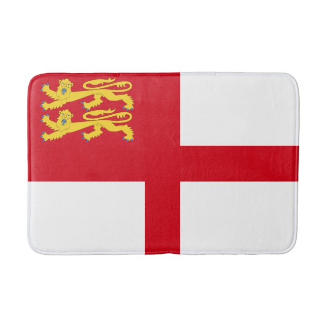 Tapete De Banheiro Bandeira de Sark (Frente)