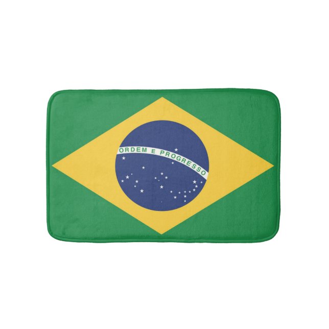 Tapete De Banheiro Bandeira do Brasil (frente)