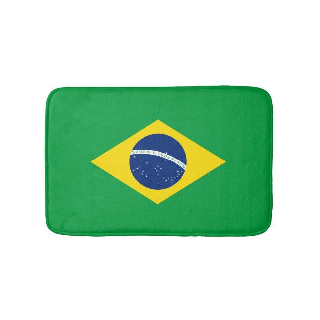 Tapete De Banheiro Bandeira do Brasil (frente)