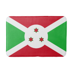 Tapete De Banheiro Bandeira do Burundi Patriótico