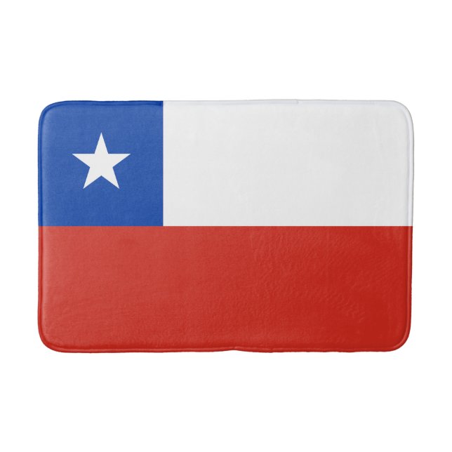 Tapete De Banheiro Bandeira do Chile (Frente)