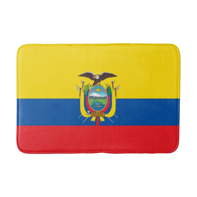 Tapete De Banheiro Bandeira do Equador (Frente)