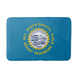 Tapete De Banheiro Bandeira do Estado da Dakota do Sul