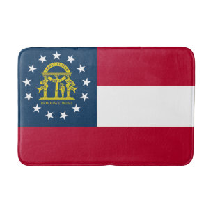 Tapete De Banheiro Bandeira do Estado da Geórgia