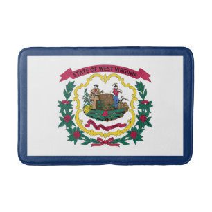 Tapete De Banheiro Bandeira do Estado da Virgínia Ocidental