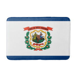 Tapete De Banheiro Bandeira do Estado da Virgínia Ocidental