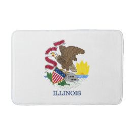 Tapete De Banheiro Bandeira do Estado de Illinois