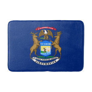 Tapete De Banheiro Bandeira do estado de Michigan