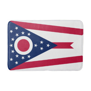 Tapete De Banheiro Bandeira do Estado de Ohio