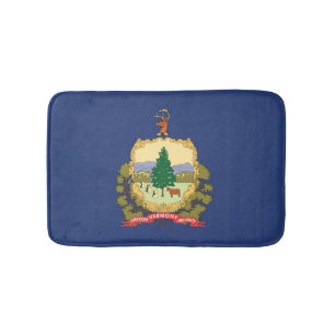 Tapete De Banheiro Bandeira do Estado de Vermont, EUA