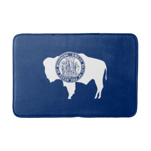 Tapete De Banheiro Bandeira do Estado de Wyoming