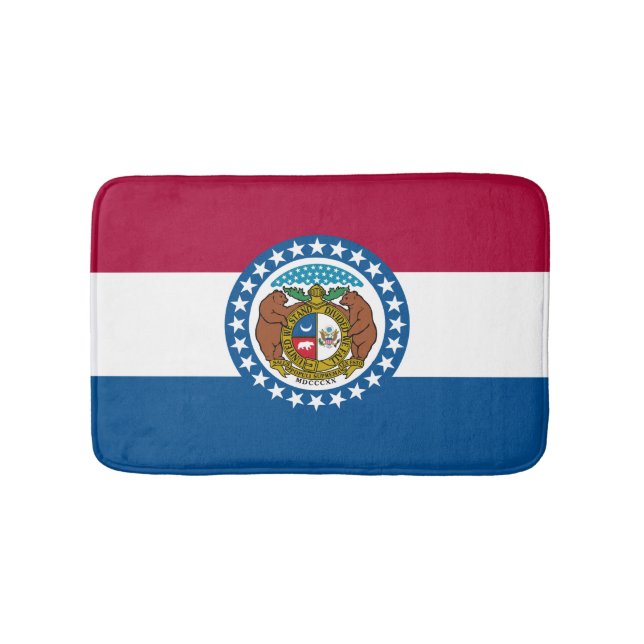 Tapete De Banheiro Bandeira do Estado do Missouri (frente)