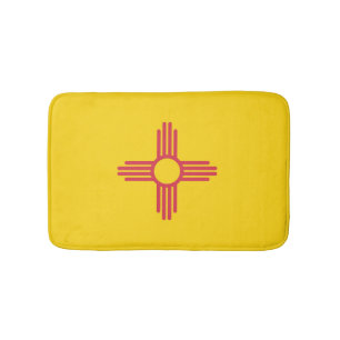 Tapete De Banheiro Bandeira do Estado do Novo México, EUA