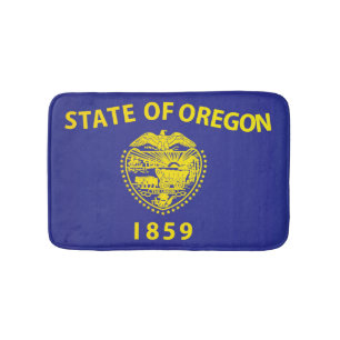 Tapete De Banheiro Bandeira do Estado do Oregon, EUA