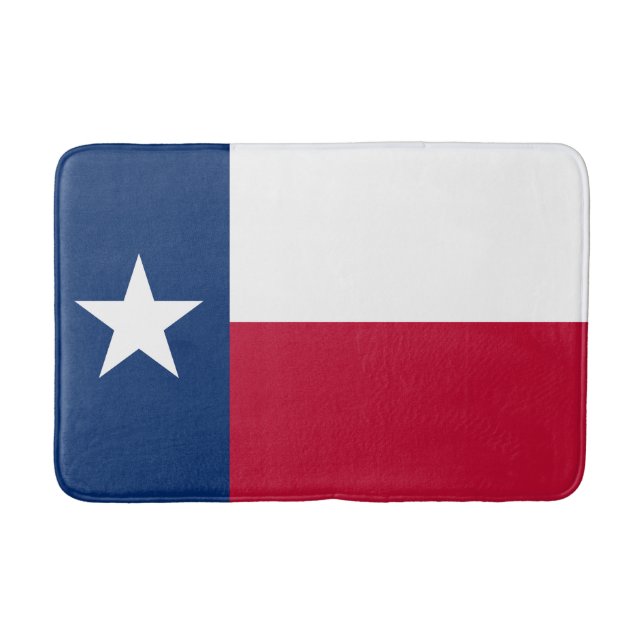 Tapete De Banheiro Bandeira do Estado do Texas (Frente)